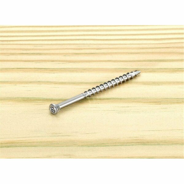 Tinkertools No.7 x 2.25 in. Star Trim Head Stainless Steel Deck Screws, 1 lbs TI2740021